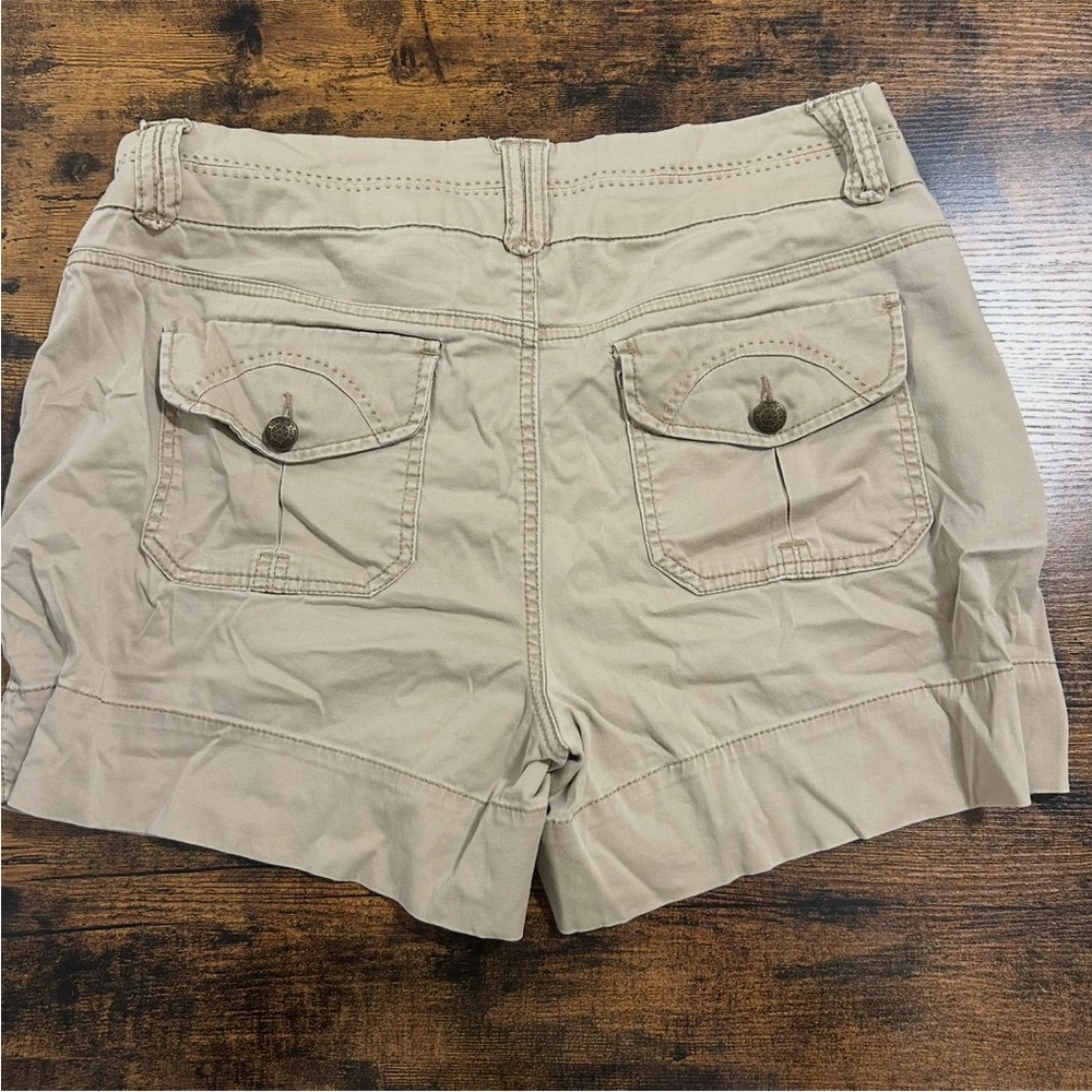 One Sone Khaki Utility Shorts Size 12 Cotton Stretch - Picture 3 of 8